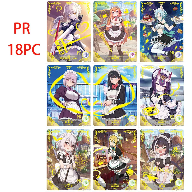 

Anime Goddess Story Hot Stamping PR PTR Flash Card Pecorine Kokkoro Nezuko Collection Toy Solitaire Christmas Birthday Present