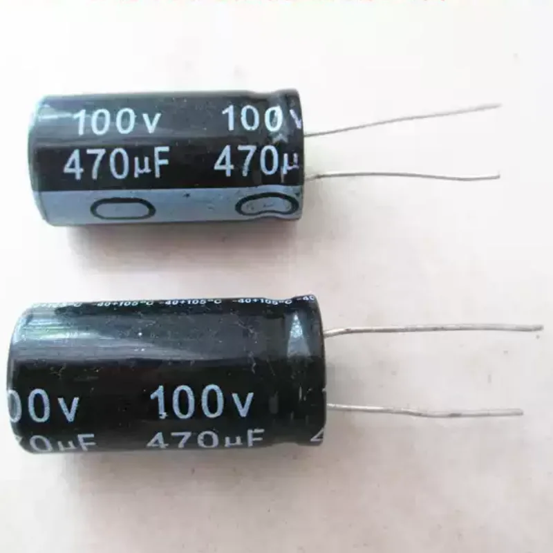 30-100pcs New 470UF/100V electrolytic capacitor 60V 64V 72V electric vehicle charger secondary filtering capacitor
