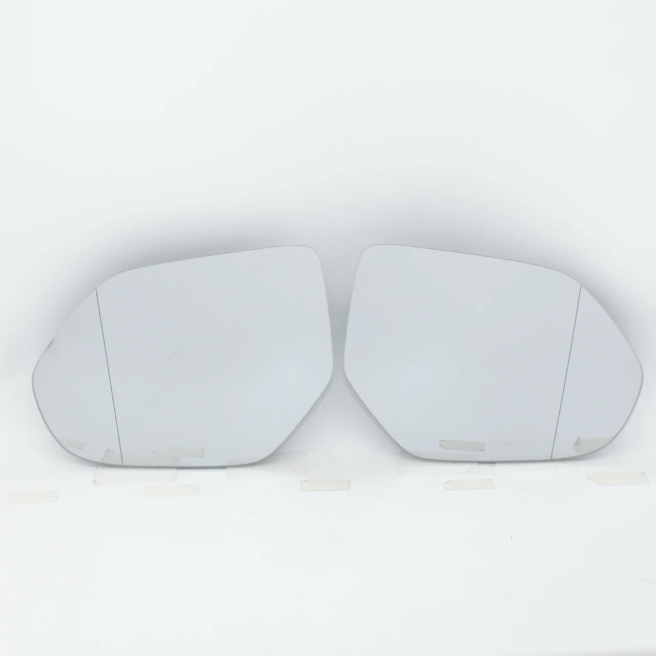 Heated  Mirror Glass For Audi Q8 2018-2023, Split View Dual Curvature Side Rearview Mirror Lens Replacement with Backing Plate