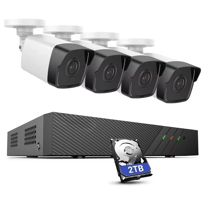

5MP CCTV Security System with 2TB Hard Drive 8 POE NVR Audio Video Home Monitoring Kit