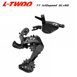 LTWOO T7 1x10 Speed Two Way Release Shifter + Stabilize Damping Rear Derailleur Cage length 82mm, 10s