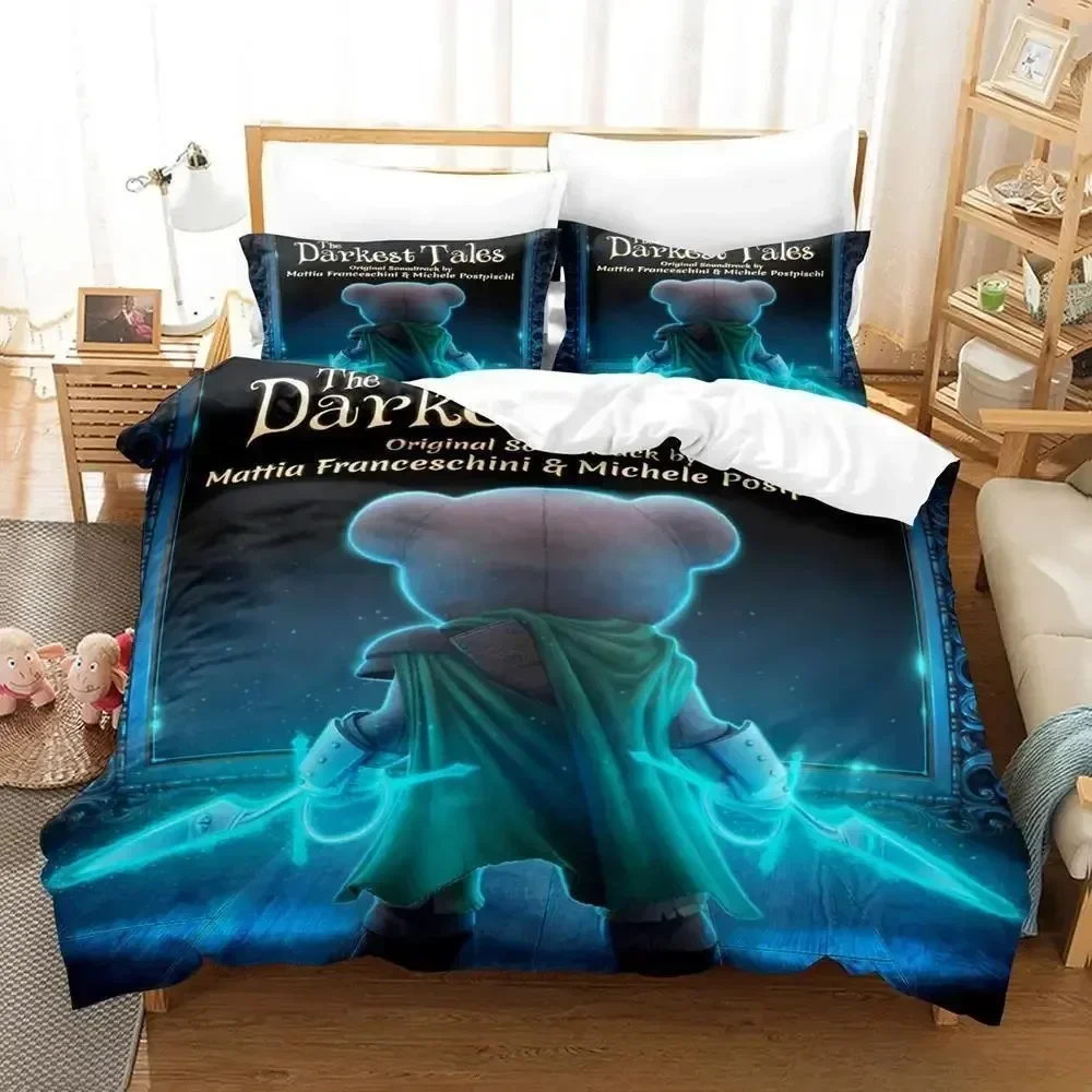 

3D Anime The Darkest Tales Printed Bed Set Duvet Cover Pillowcase Bedding Set Bed Linen Sheet Quilt Cover Full Queen King Size