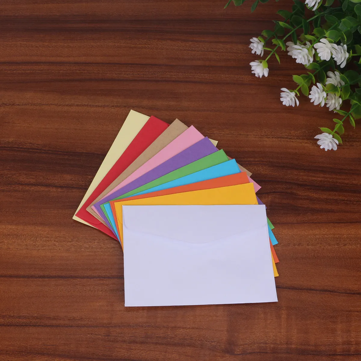 

60 Pcs Colorful Paper Envelopes Kraft Storage Envelopes for Postcards Greeting Cards Name Cards Coins Blank Mail Packaging