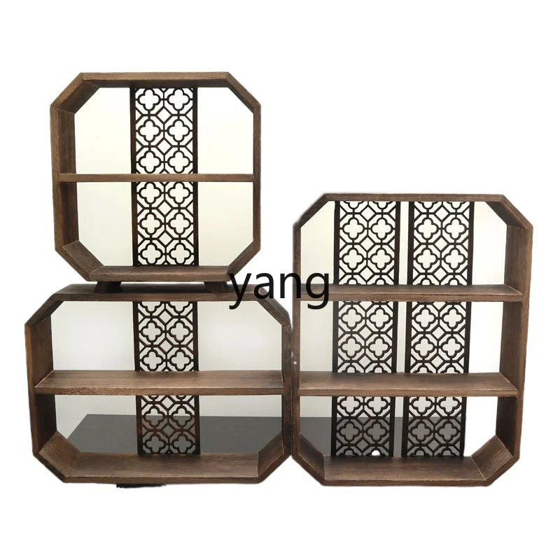 

LT new wooden dessert table display rack new Chinese dessert table ornament