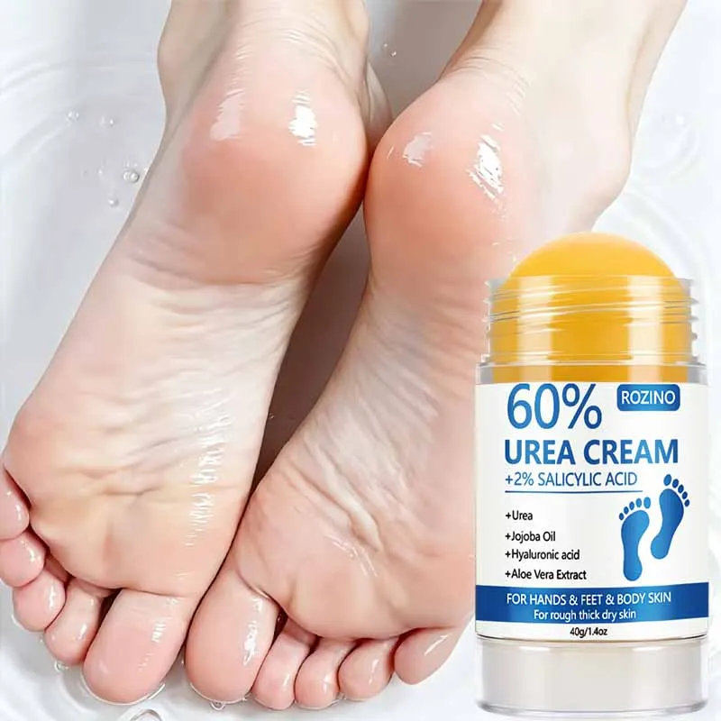 [Super Anti-Cracking] 60% Urea + 2% Salicylic Acid Hand and Foot Stick, Super Strong 50X Anti-Cracking Hand and Foot Cream Stick Plus+, Super Strong Anti-Cracking, 2-Minute Deep Moisturization, Fast Results, Deep Hydration, Locks in Moisture, Protects Skin Barrier, 98% Smoothness, Soft and Flawless, Improves Skin Elasticity, Presents Healthier Hands and Feet, Suitable for Extremely Dry, Thick, Cracked, and Rough Hands and Feet Skin, Stick-Shaped Design