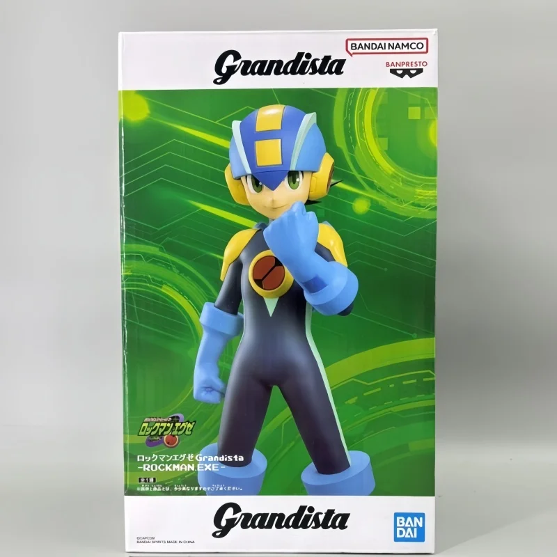 

In Stock Original Banpresto Grandista Rockman.Exe 24cm Anime Pvc Model Decoration Action Figure Cartoon Toys Birthday Gift