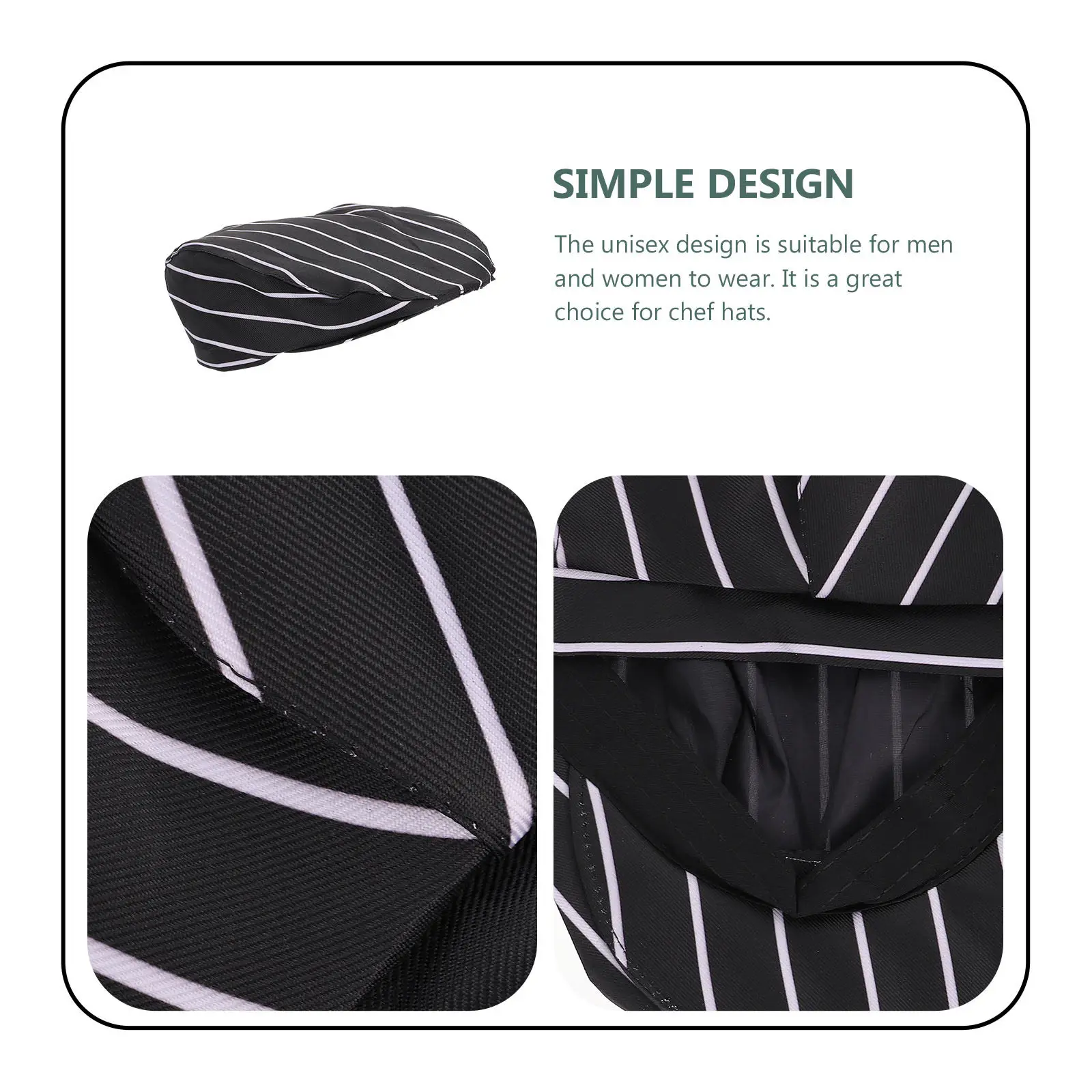 셰프 모자 부드러운 피부 친화적인 원단 레스토랑, 카페, 바베큐, 베이커리 직원, 요리사 유니폼 액세서리로 이상적 쉐프 모자
