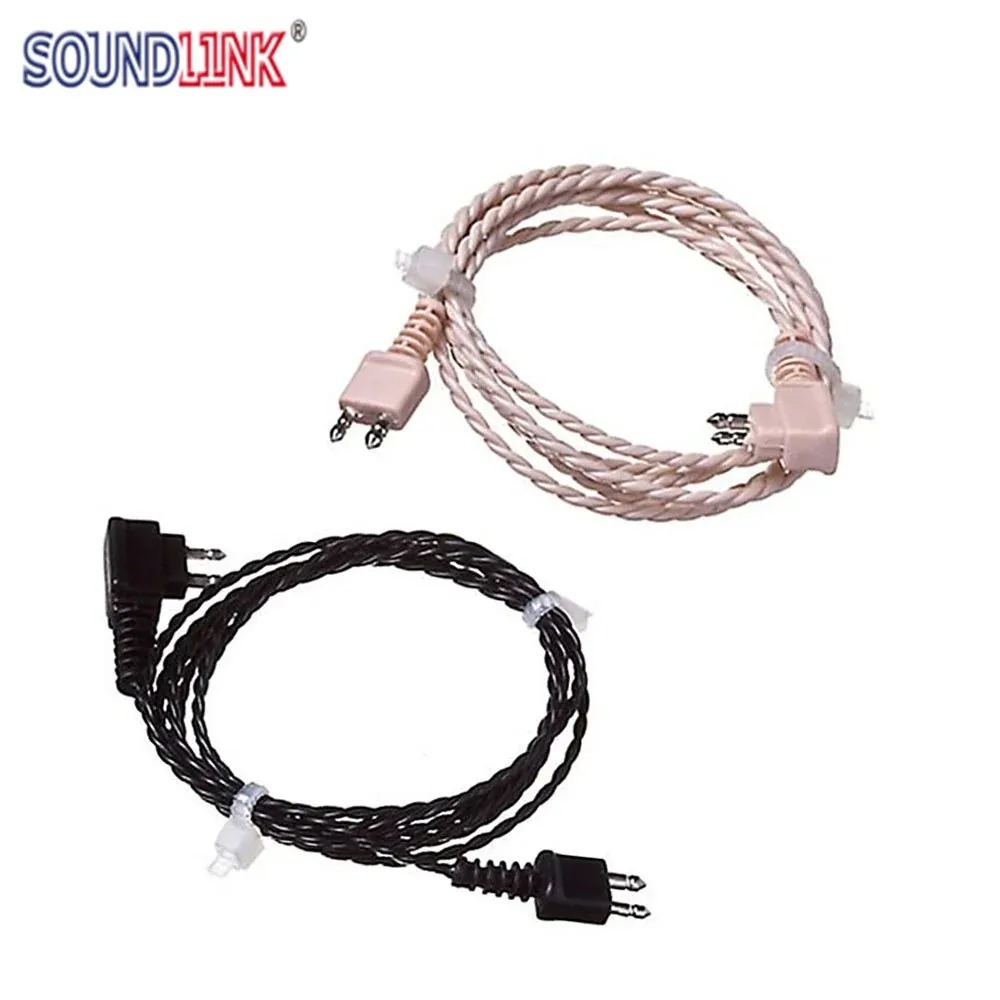 Soundlink Hearing Aid 2 Pin Cable Body Aids Unilateral Cord Wire for Siemens Pocket Hearing Aids