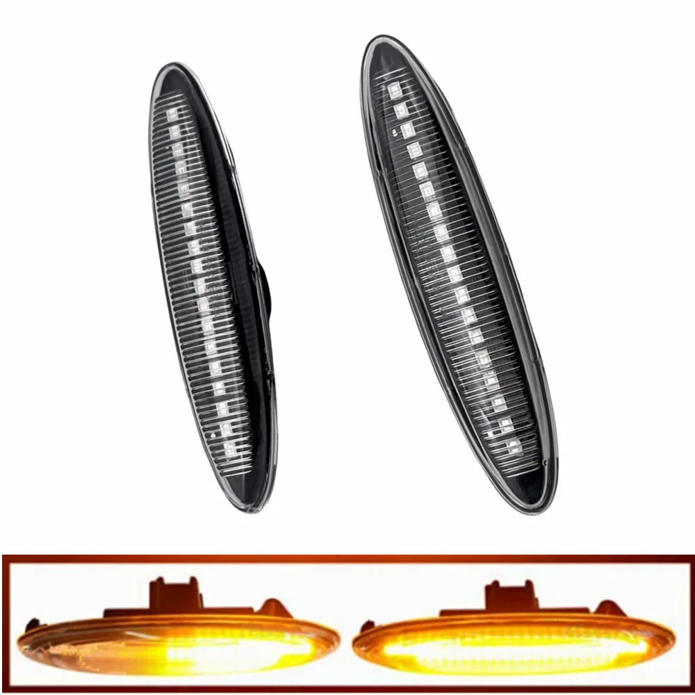 2PCS LED Dynamic Side Marker Turn Signal Light For Lexus IS250 IS350 SC430 Toyota Corolla Celica Caldina Camry Hilux Probox