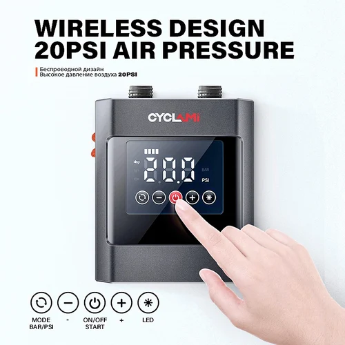 Imagen 2 del producto CYCLAMI-bomba de aire eléctrica inflable de 20PSI, doble etapa de alta velocidad para tabla de Paddle al aire libre, cama de aire, pieza inflable