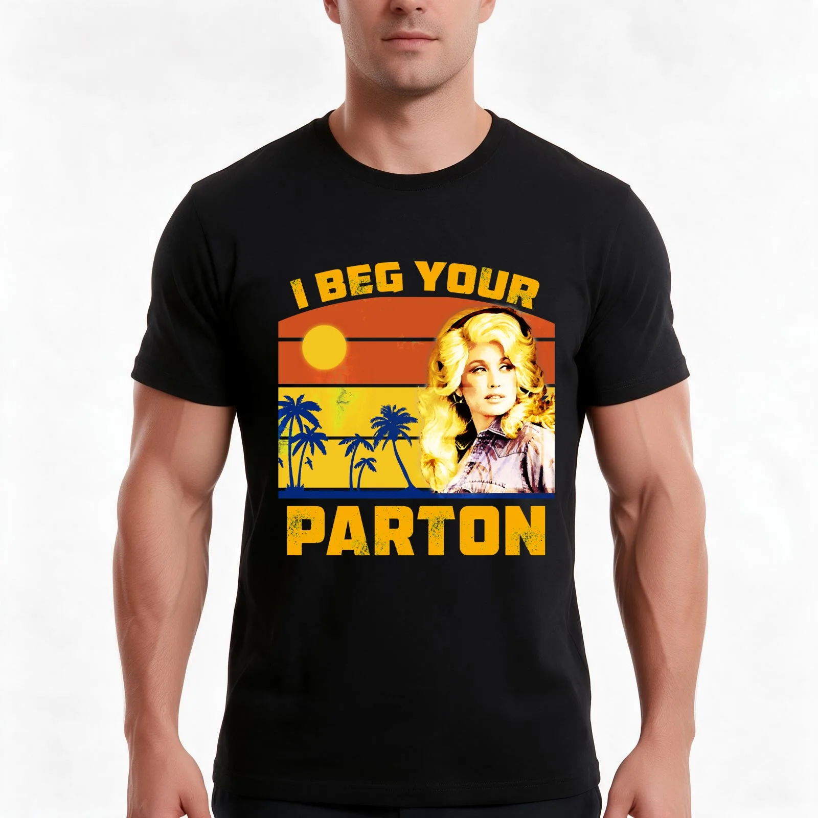 vintage i beg your dolly parton's gift for lovers T-Shirt, Summer Casual Cotton Tee, Oversized Streetwear Tops, Unisex Men Women