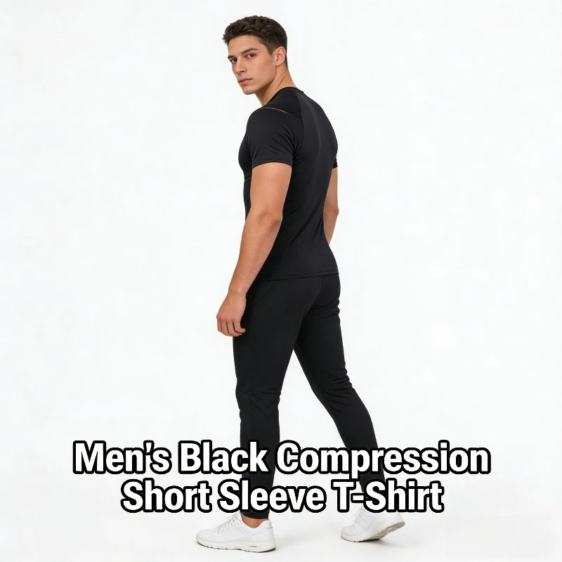 

2026 New Men's Performance Training Tee Moisture-Wicking 4-Way Stretch Top for Gym & Running​