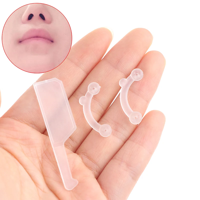 1/6PCS/Set Beauty Nose Up Lifting Bridge Shaper Massage Tool No Pain Nose Shaping Clip Clipper Women Girl Massager 3 Sizes