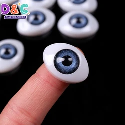 Yeux de sécurité en plastique pour jouet animal, marionnette, matériel de bricolage exécutif, accessoires de beurre artisanal, document aléatoire, 7mm, 8mm, 10mm, 12mm, 10 pièces