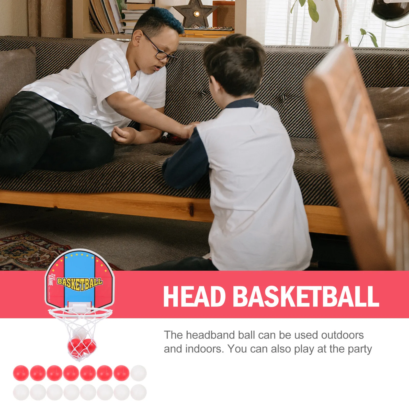 1Set Basketball Board Plaything Premium ABS Material Indoor Moving Parent-Child Exercising Plaything Basketball Game Interactive