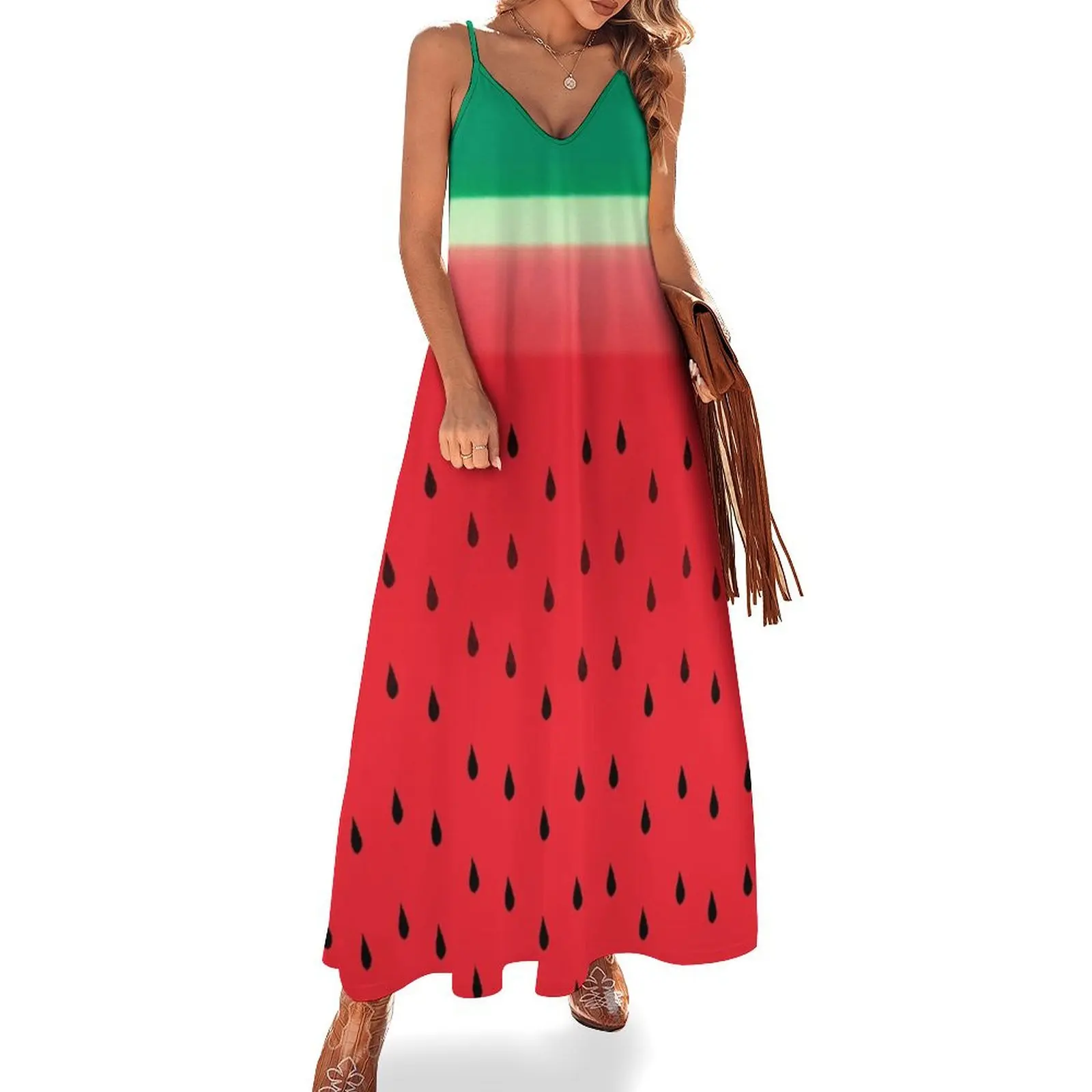 

Watermelon Stripes Sleeveless Dress dresses for prom Party dresses dresses women summer 2025 Dress