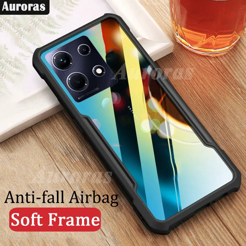 

For Infinix Note 30 Pro 4G 5G Case Anti-fall Airbag Frame Soft Full Coverage Clear Shell For Infinix Note 30i VIP Racing Cover