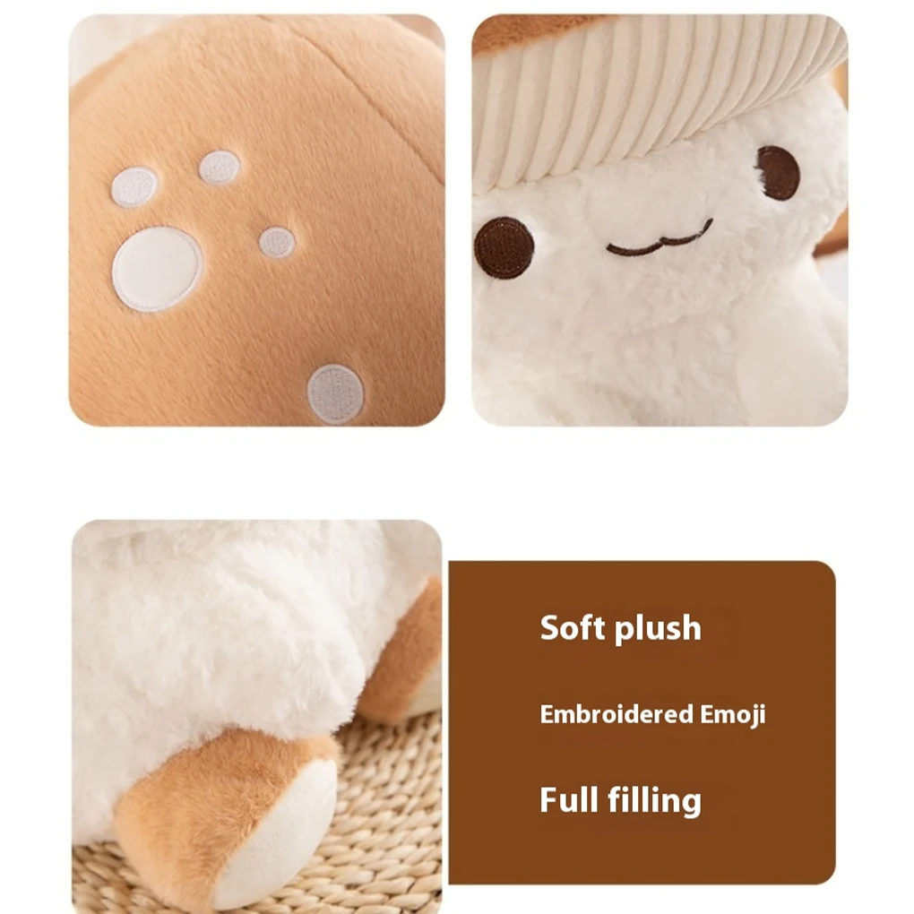 

35/45/55cm Mushroom Plush Toy Sofa Ornament Child Doll Cloth Doll Mushroom Anime Cute Pillow Cushion Pillows Doll Room