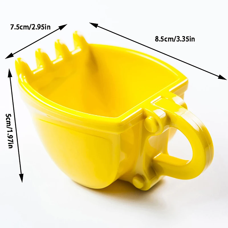 1Pc Creative 3D Excavator Bucket Model Cafe Coffee Mug With Spade Shovel Spoon Funny Digger Ashtray Cake Container Tea Cup - view 6
