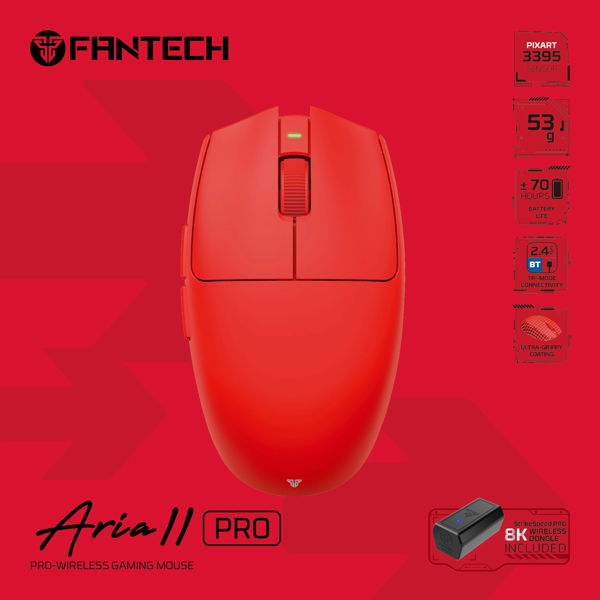 FANTECH Aria ll PRO XD7V2 Professional Ultralight Gaming Mouse