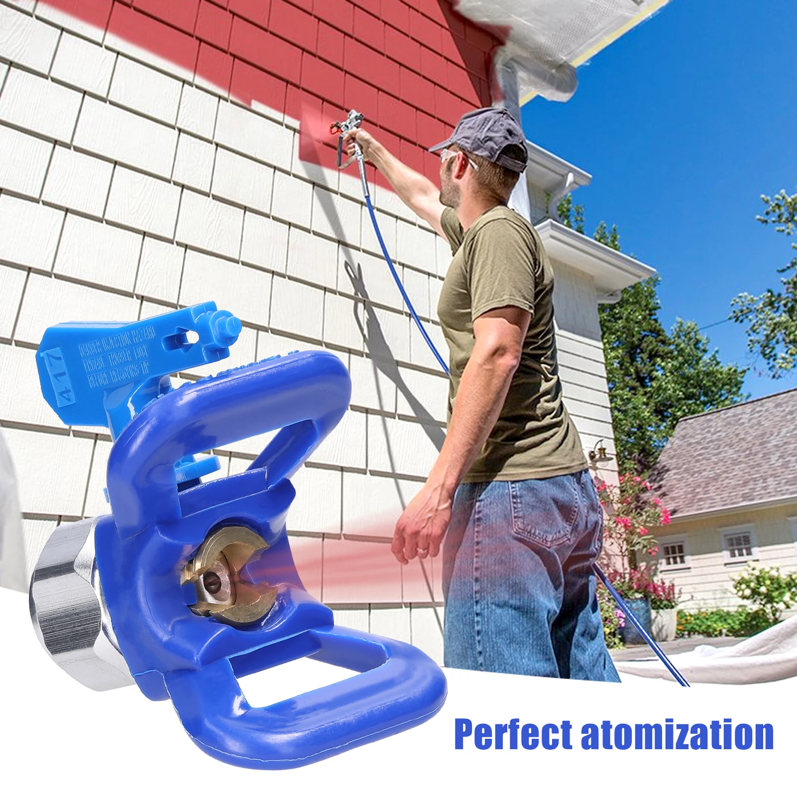 Airless Paint Nozzles Set Reversible Spraying Machine Tips Airless Paint Sprayer Nozzle Kit Spraying Machine Accessory