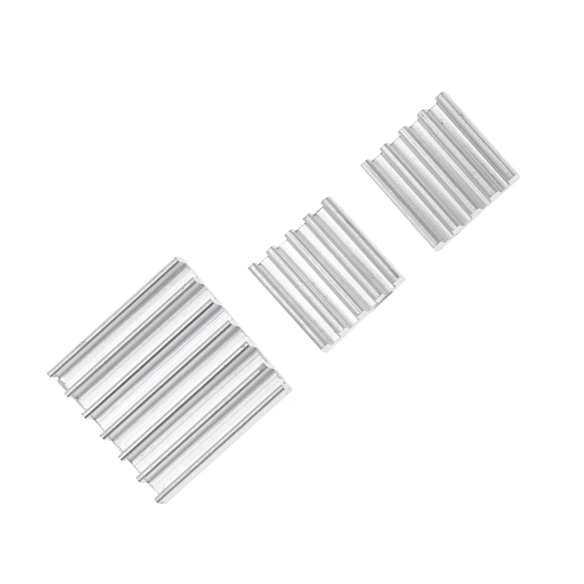 

3Pcs Copper Aluminum Heatsink Radiator for Electronics Cooling Silver Aluminum Radiator Heat Sink
