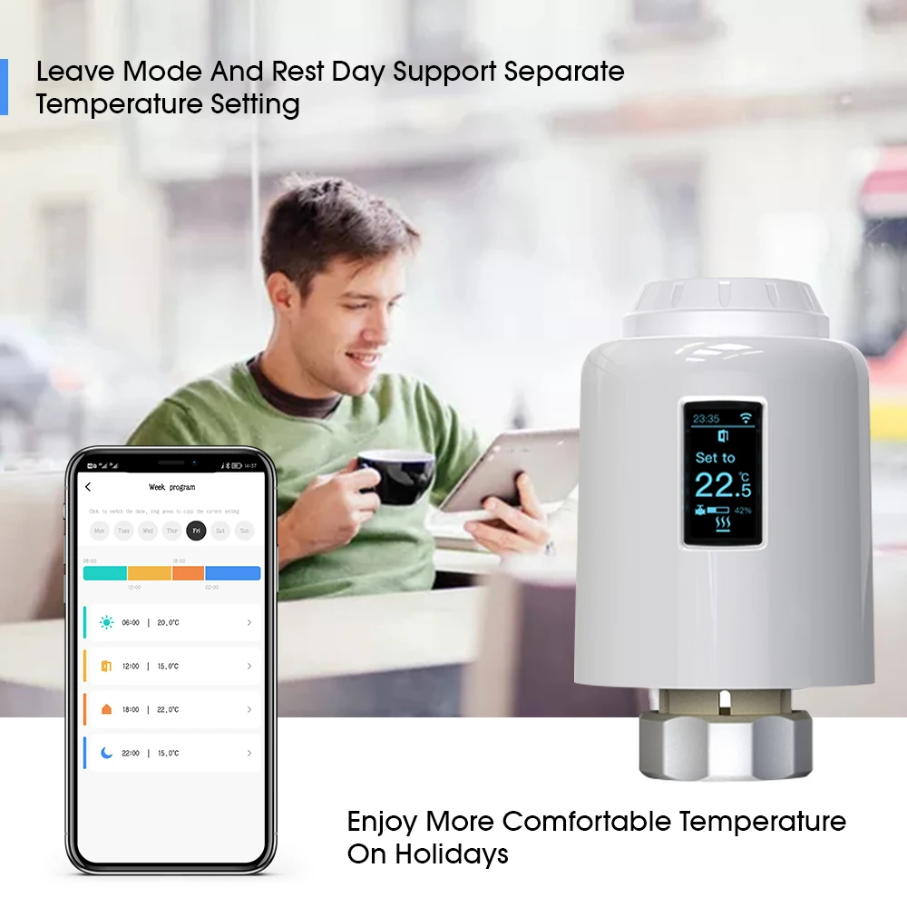 EWeLink-termostato inteligente ZigBee, radiador TRV, actuador programable, calefacción, control remoto de temperatura, Alexa, Google Home, nuevo