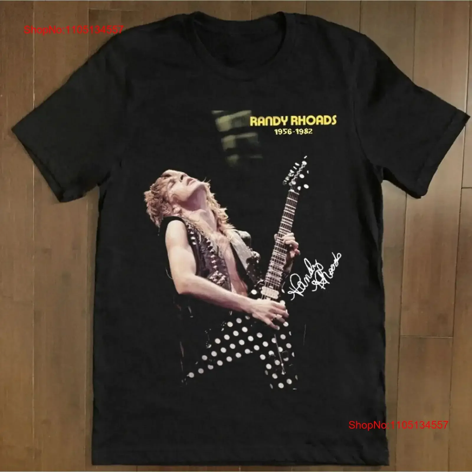 

Новая популярная футболка Randy Rhoads с гитарой для фанатов, размер S 5XL, винтажная стираная модная универсальная мужская мягкая дышащая футболка