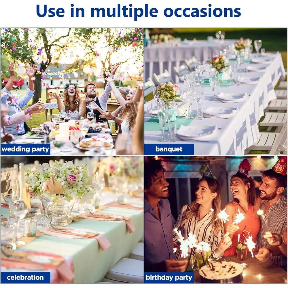 Fajas para sillas de spandex de 150 piezas con deslizadores de hebilla para bodas y banquetes - Bandas decorativas elásticas azules