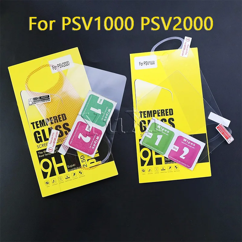 YuXi الزجاج المقسى واضح كامل HD واقي للشاشة غطاء الجبهة الخلفية فيلم الحرس ل Psvita PS Vita PSV 1000 2000 PSV1000 PSV2000