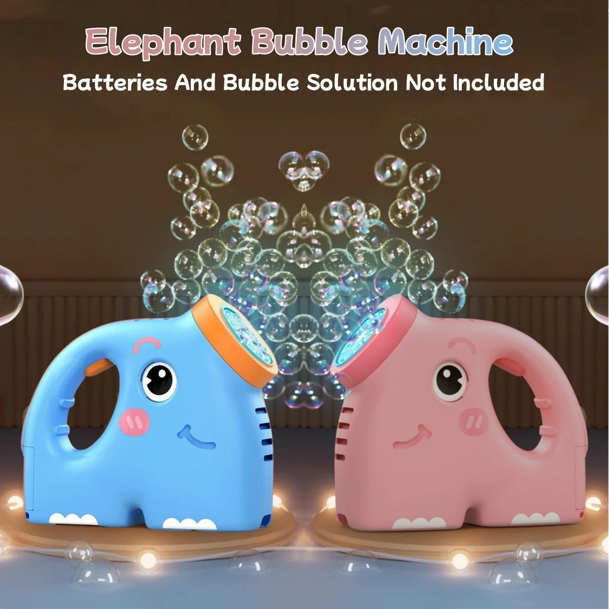 Automatische bellenblazer, idee voor verjaardagen, Valentijnsdag, huwelijksspelcadeaus - batterijen en bellenoplossing niet inbegrepen.