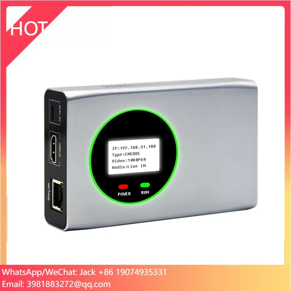 Bulit-in Tally NDI Encoder Decoder HD 1080P FULL NDI Encoder with PTZ Control/POE