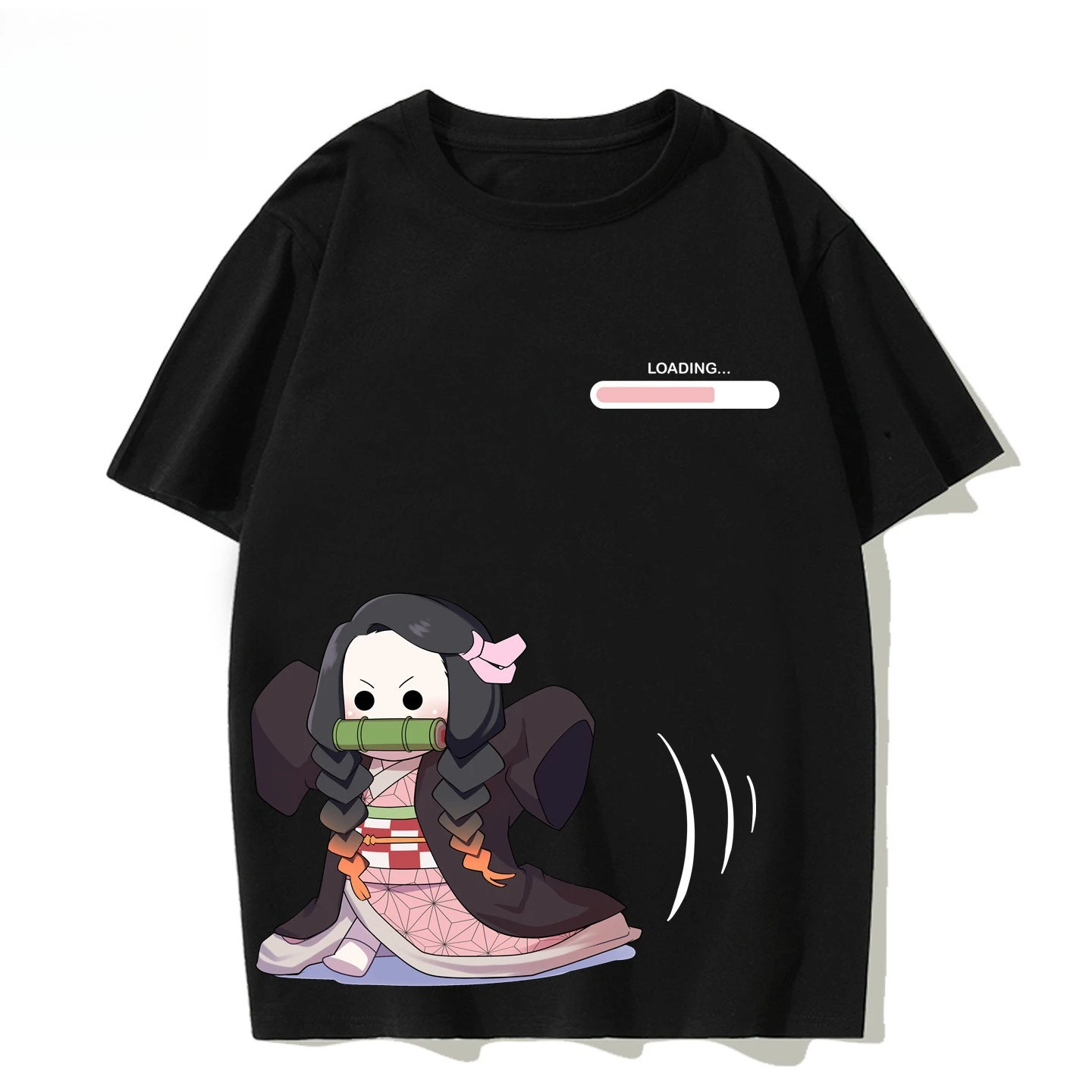 2026 New Demon Slayer Tanjiro Kamado Print T-shirt Short Sleeve T-shirt Men's and Women's T-shirt Sports Fitness Men's T-shirt