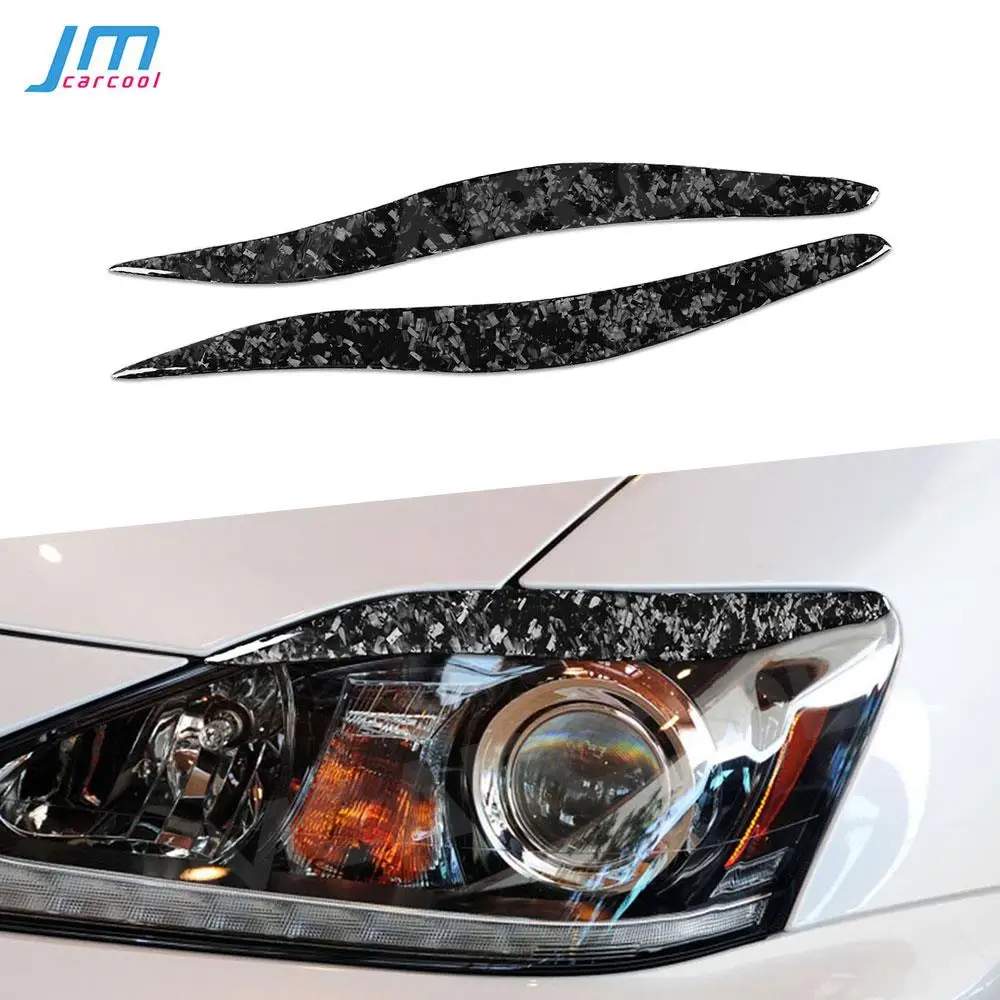 

Forged Carbon Fiber Eyebrow Headlight Covers for Lexus IS250 300 2006-2012 Front Bumper Eyelids Car Styling