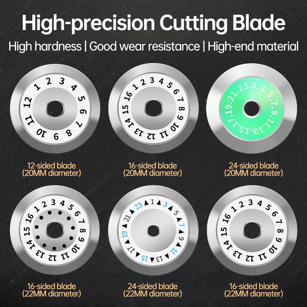 ZoeRax Optical Fiber Cutter Blade Fiber Cutting Tool Spare Parts Diameter 20-22mm and 12/16/24 Surface Tungsten steel Blade