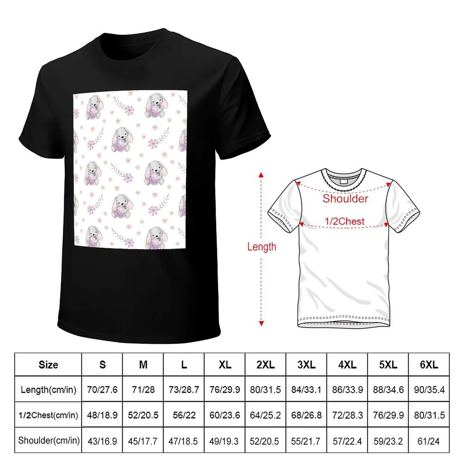 Easter Bunny Purple Eggs - mugs, leggings, tshirts T-Shirt Sports Casual Breathable Tee Shirt