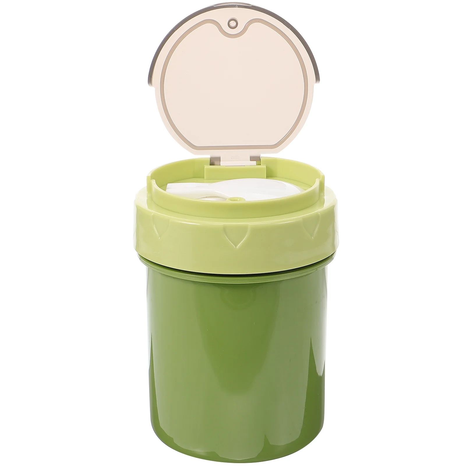 

Insulated Soup Cup with Foldable Spoon Portable Food Container Microwave Safe Travel Mug for Cereal Porridge Oats Take-Away