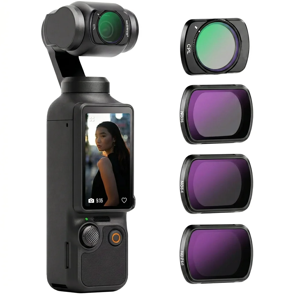 Magnetic Lens Filter for DJI Osmo Pocket 4 3 Adjustable ND2-