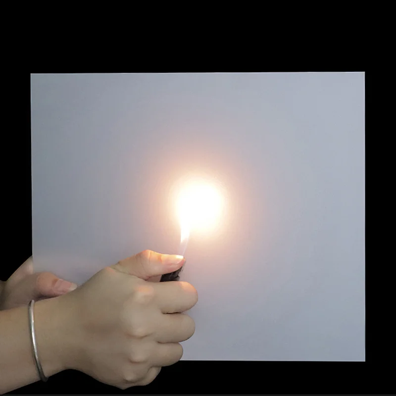 Feuille de diffuseur en plastique dur PS, épaisseur de la lumière Led en plastique, plaque vierge translucide laiteuse 1mm 1.5mm 2mm 3mm, artisanat de bricolage 1 pièce