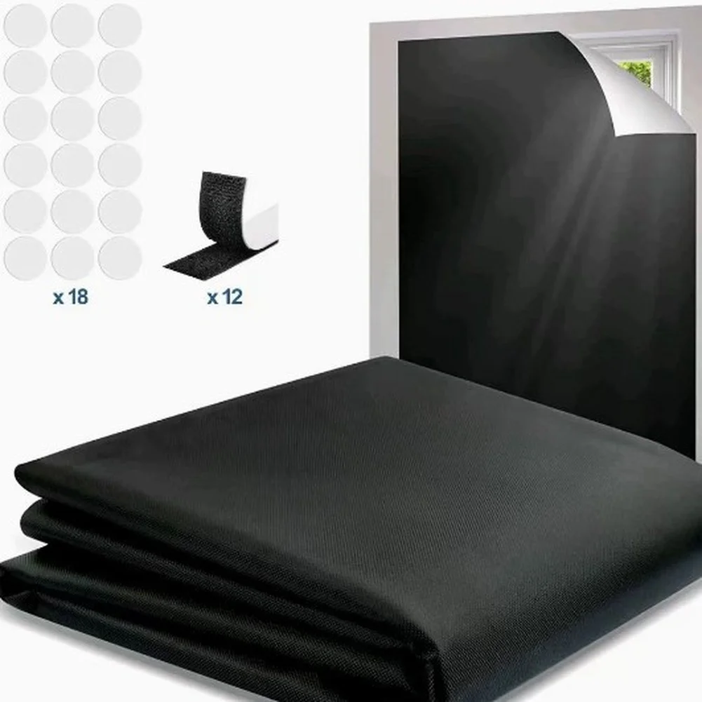 Oxford Fabric Light Blocking for Roller Curtains Sun Blocking Portable DIY Adjustable Window Blind Shade Oxford