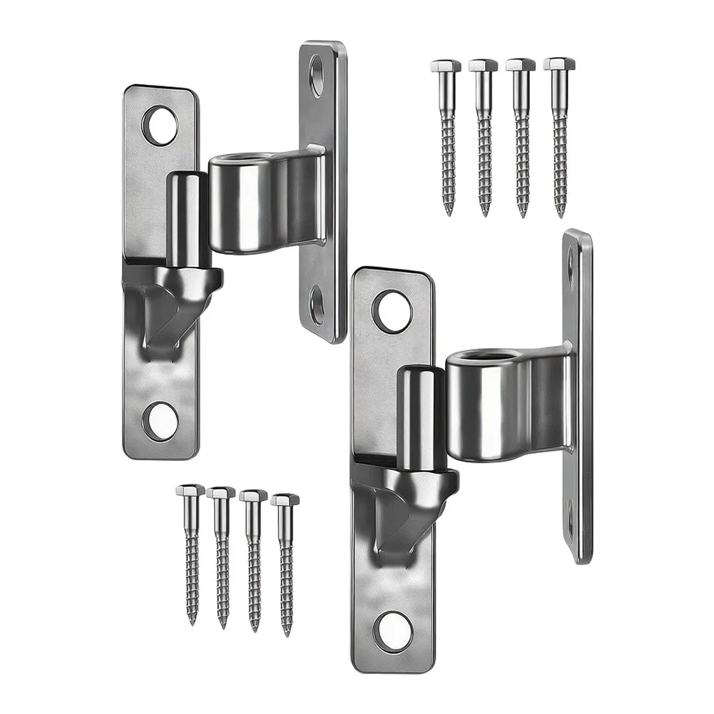 Integrated Cast 304 Stainless Steel Gate Hinges Designed for Structural Stability Without Risk of Cracking or Bending Under Load