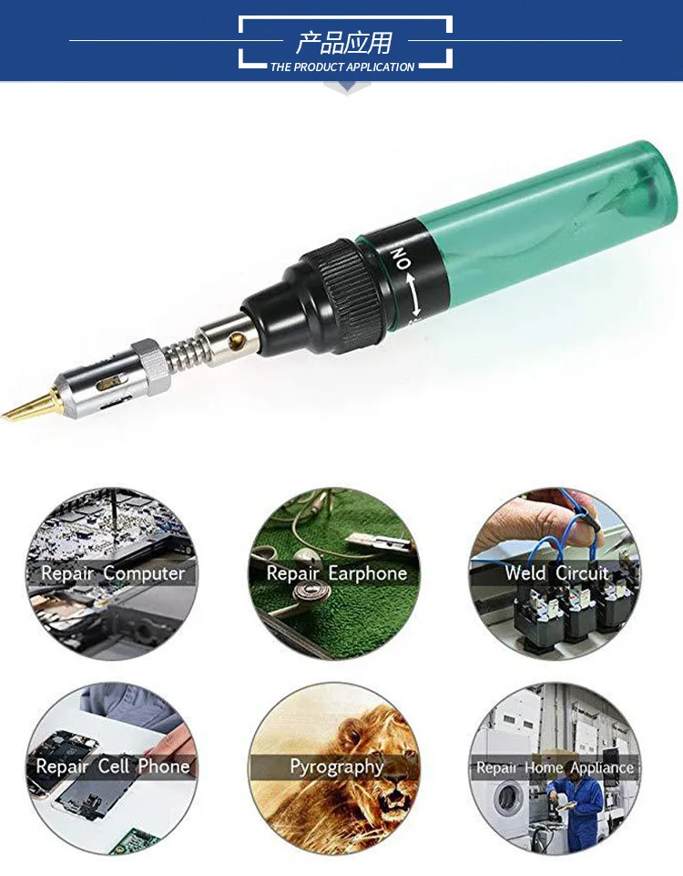 ZK30 Celsius Butane Portable Soldering Iron Kit Pen Soldering Burner Airbrush Gas Soldering Iron Cordless Butane Soldering Tool