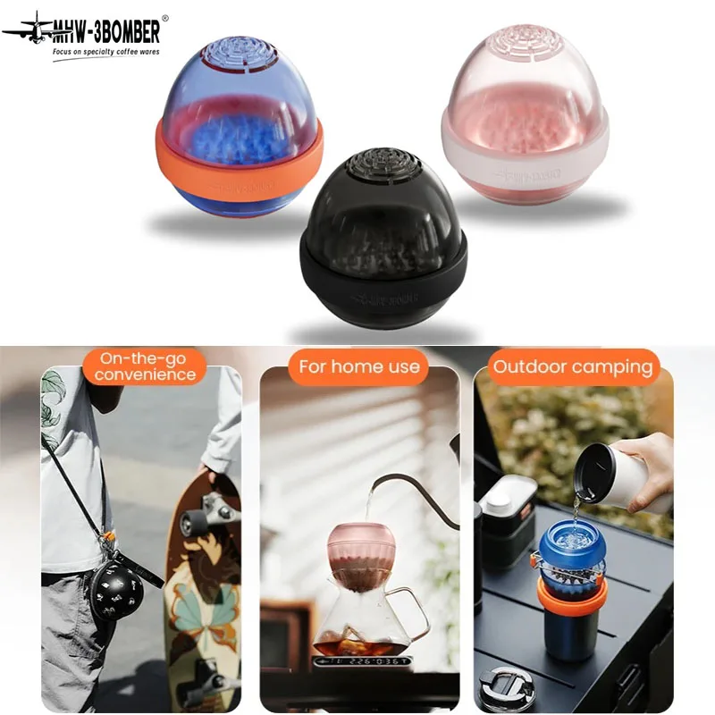 

New MHW-3BOMBER Eggonaut Dripper Coffee Filter Coffee Splitter Egg-Inspired Flow Control Pour-Over Perfection For Travel Camping