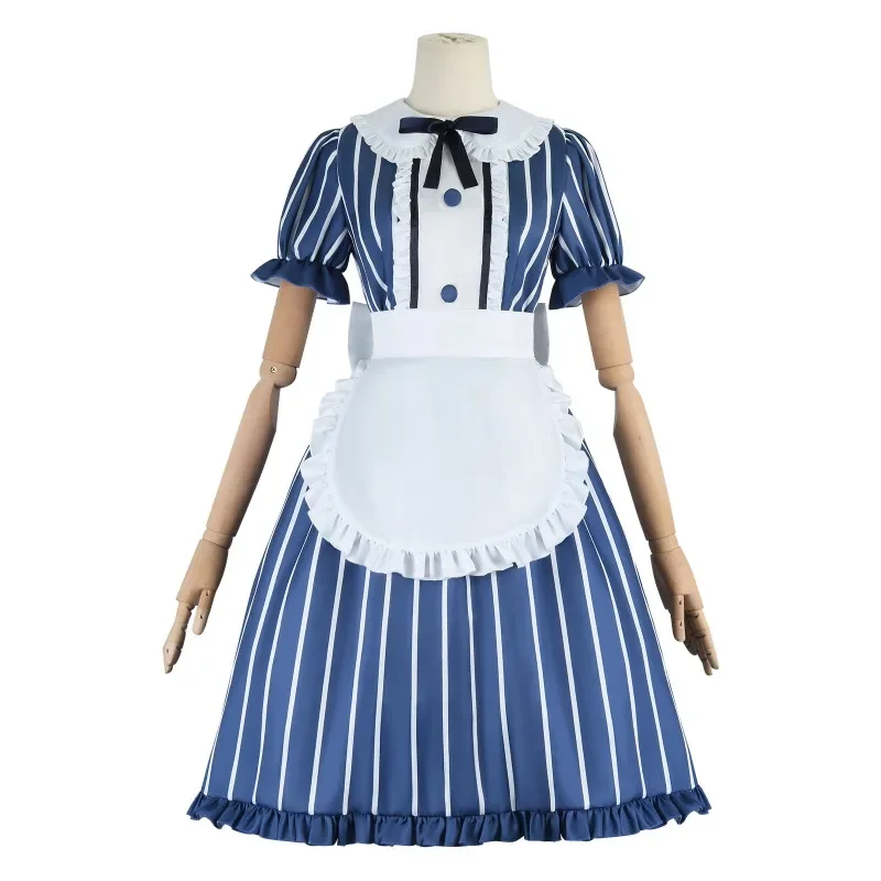 أزياء الهالوين لعام 2025 أزياء أنيمي The Café Terrace et ses des desesses، رداء de demoiselle bleue mignonne، مجموعة