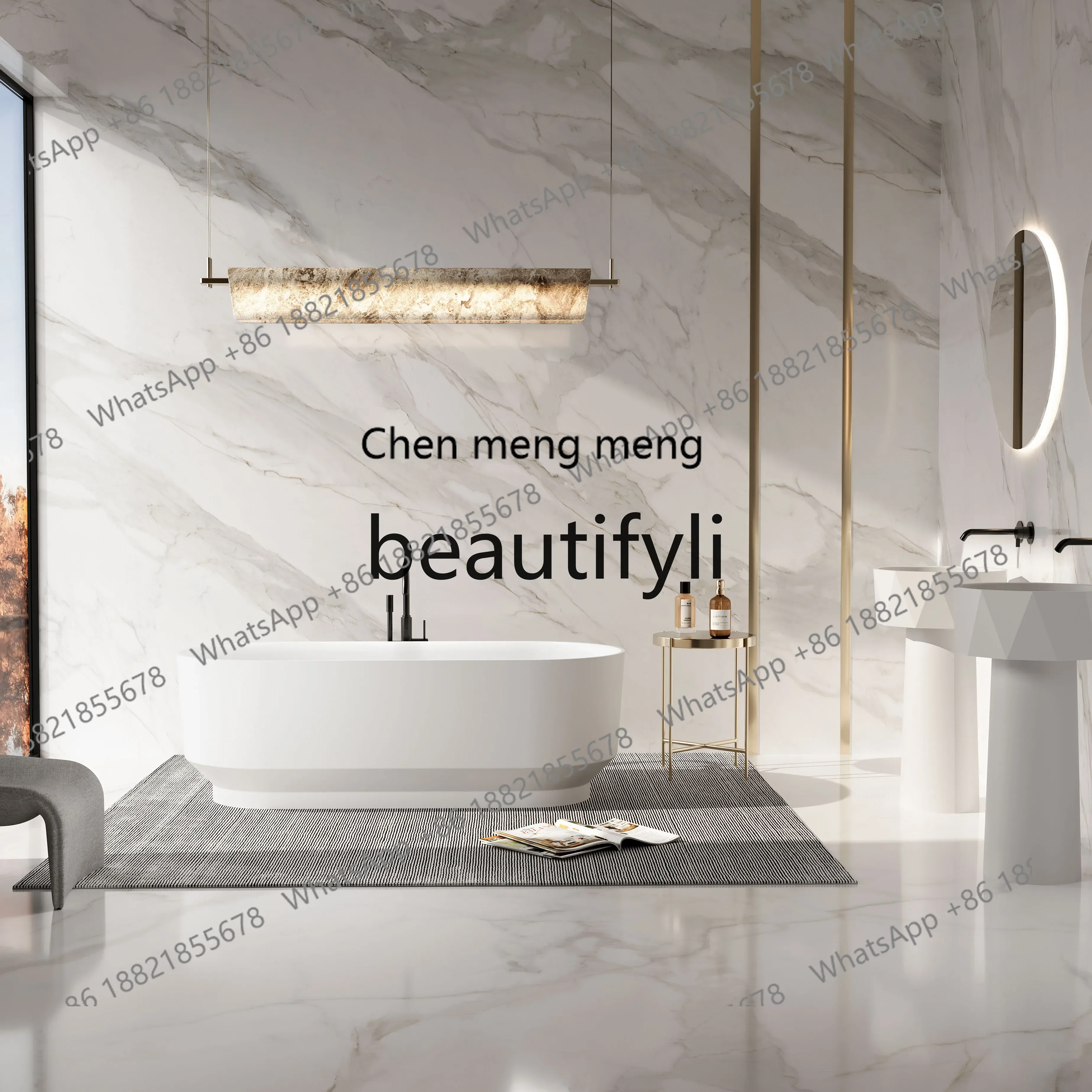 zqxBathroom Transparent resin bathtub Art Design Home Hotel Homestay Oval bathtub