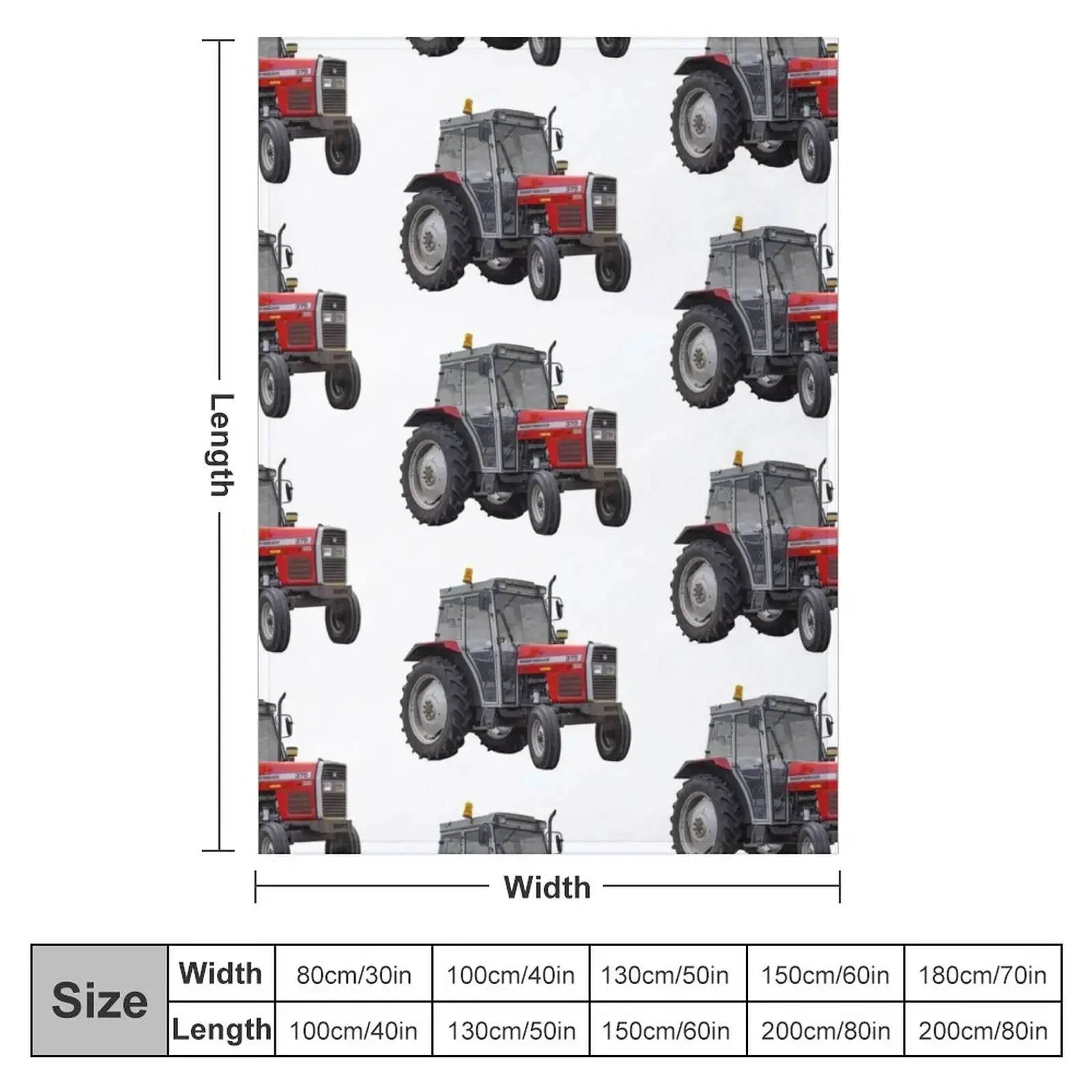 Red tractor Fergus 375 Throw Blanket christmas decoration Fashion Sofas Decorative Sofa Heavy Blankets