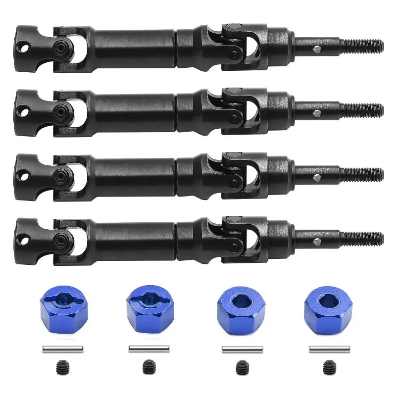 4 pezzi in acciaio albero motore anteriore e posteriore albero di trasmissione CVD per Trxs Mini Maxx Monster Truck RC auto parti di aggiornamento accessori