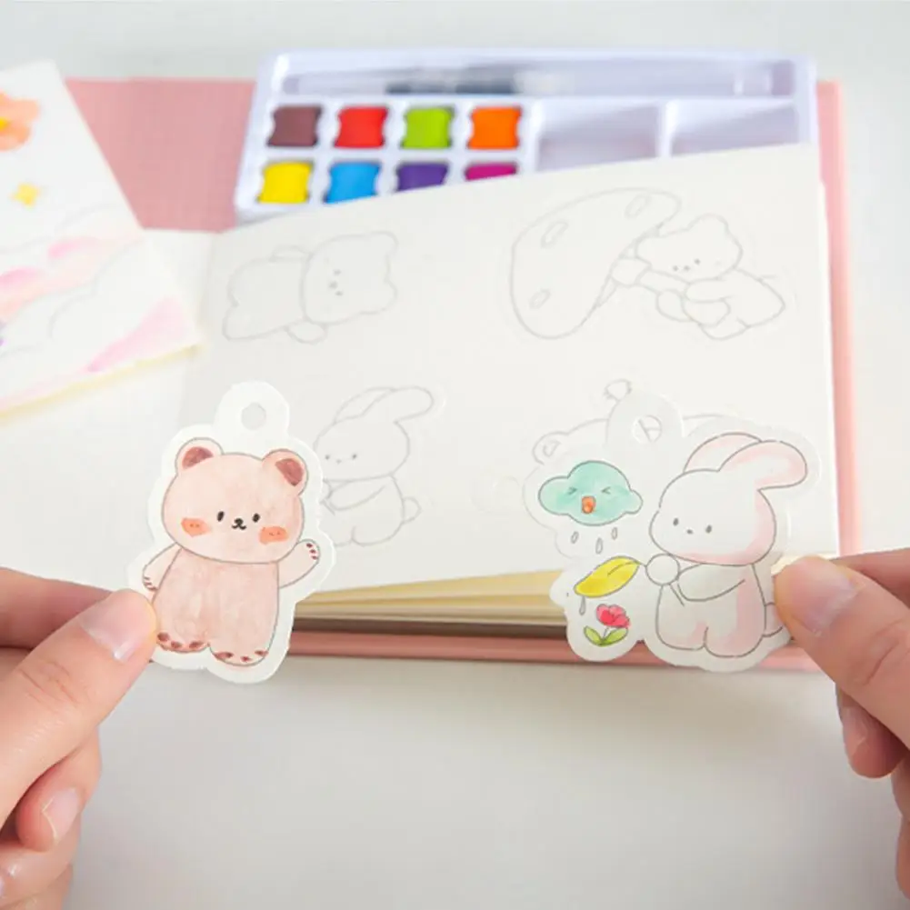 Aquarellbuch mit Tiermotiv, pädagogisches Aquarell-Malset für Kleinkinder mit tragbarem Malbuchpigment für Jungen