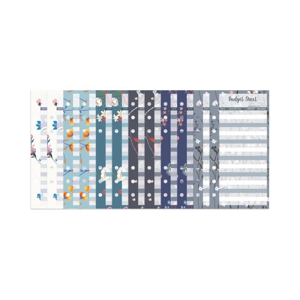12 Sheets A6 Budget Sheets Expense Tracker Fit Budget Envelopes Cash Envelope Binder