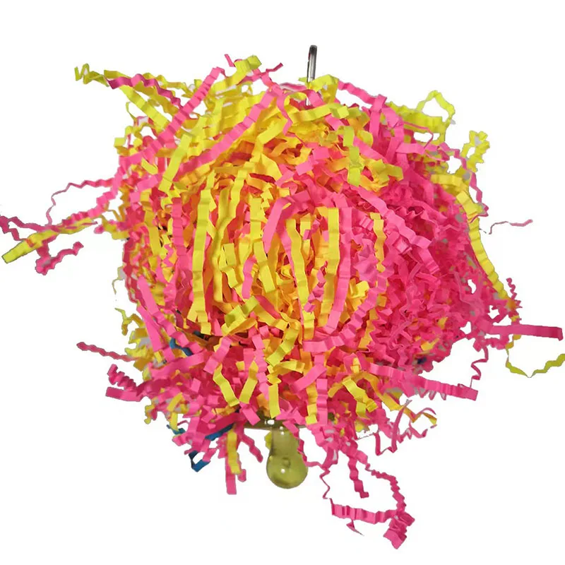 2/3 Teile/los Vogel Papagei Spielzeug Set Bunte Schredder Futtersuche Verschiedene Hängenden Käfig Vogel Kauen Rack Spielzeug Haustier papagei Molaren Biss Spielzeug – Detail 11